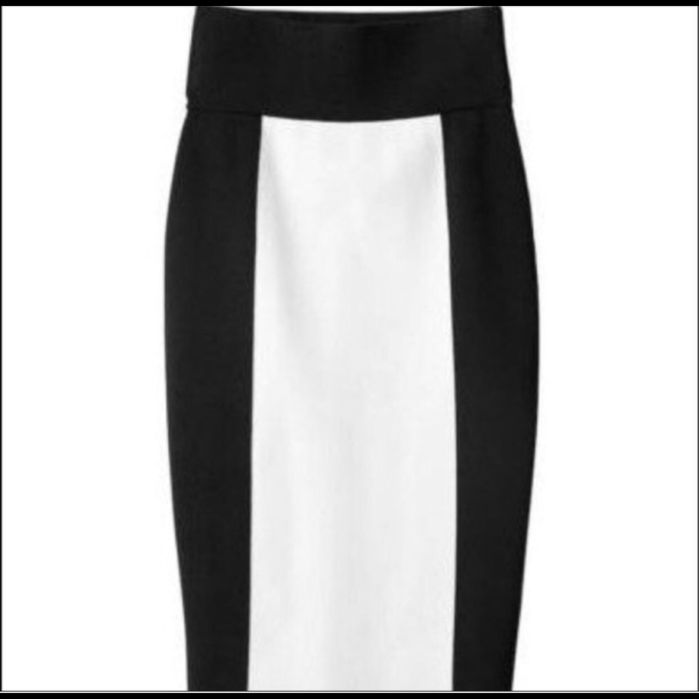 Balmain x HM Black and White Skirt